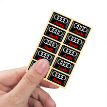(10 kpl Audi)10 kpl 3D Auton muotoilu Epoksi Tunnus Tarrat Sisustus Sisustustarvikkeet Audi S line A4