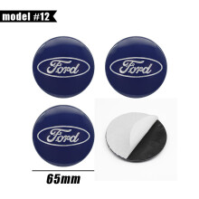 (65mm Ford Model 12) Autowielstickers, middenwieldop, auto-embleem, sticker voor Ford Focus, Fiesta