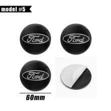 (60 mm Ford Model 5) Auton pyörän tarrat Keskinapakorkki Auton tunnusmerkkitarra Ford Focus Fiesta Rangerille