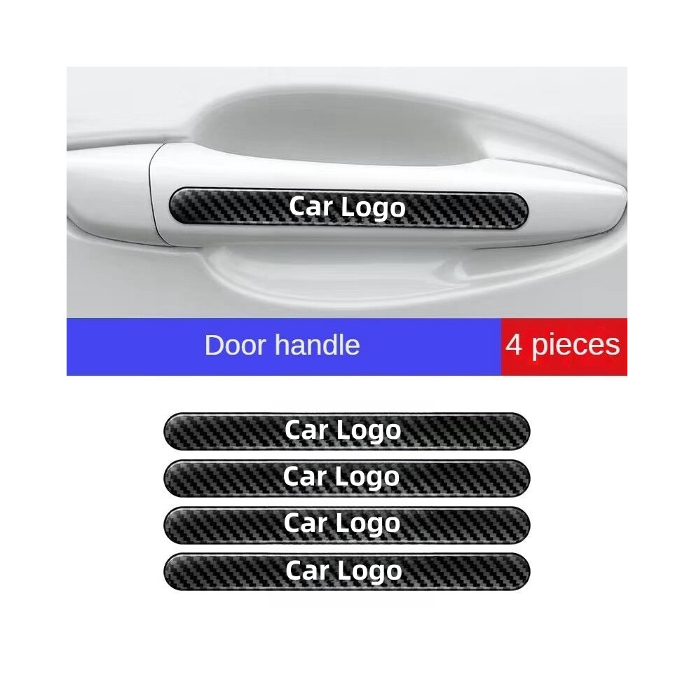 (4 pièces de poignée de porte - pour Cadillac) Protection anti-rayures pour poignée de porte de voiture