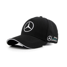 (1 pz - nero) Cappellino da baseball regolabile per il tempo libero con ricamo Mercedes Benz per auto