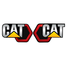 (Beige-20cm)FUYOOHI Stickers GROTE ROLLER CATERPILLAR STICKERS CAT ENORME JDM Fiets Offroad RV Auto
