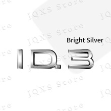 (1) 3D Chrome Metalen Auto Styling Embleem Spatbord Achter Kofferbak Body Sticker Voor VW ID.3 ID.4