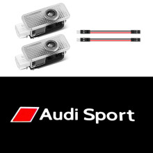 (2 STÜCKE Audi Sport-Willkommenslicht) Autotür-Willkommenslichter Led-Projektorlampen Dekoration Für