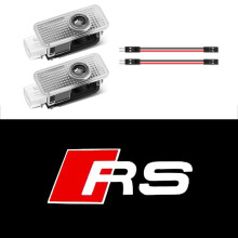 (2 STÜCKE RS-Willkommenslicht) Autotür-Willkommenslichter Led-Projektorlampen Dekoration Für Audi Sline