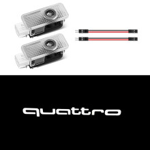 (2 STÜCKE quattro-Willkommenslicht) Autotür-Willkommenslichter Led-Projektorlampen Dekoration Für Audi