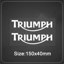(Bianco-150x40mm) Adesivi per serbatoio Triumph Trident da corsa per Trident 660 Tiger 900 1050