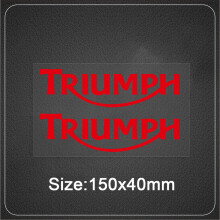 (Punainen-150x40mm) Kilpamoottoripyörän Triumph Trident Tarrat Tankkitarrat Trident 660 Tiger 900 1050
