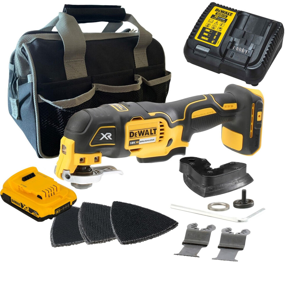 Dewalt DCS355D1 18v XR Oscillating Multi Tool + 12 Piece Accessory + Bag