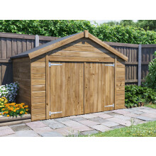 Bike Shed W2.4m x D1.2m / W8' x D4', Fully Pressure Treated, Overlord Modular - Dunster House