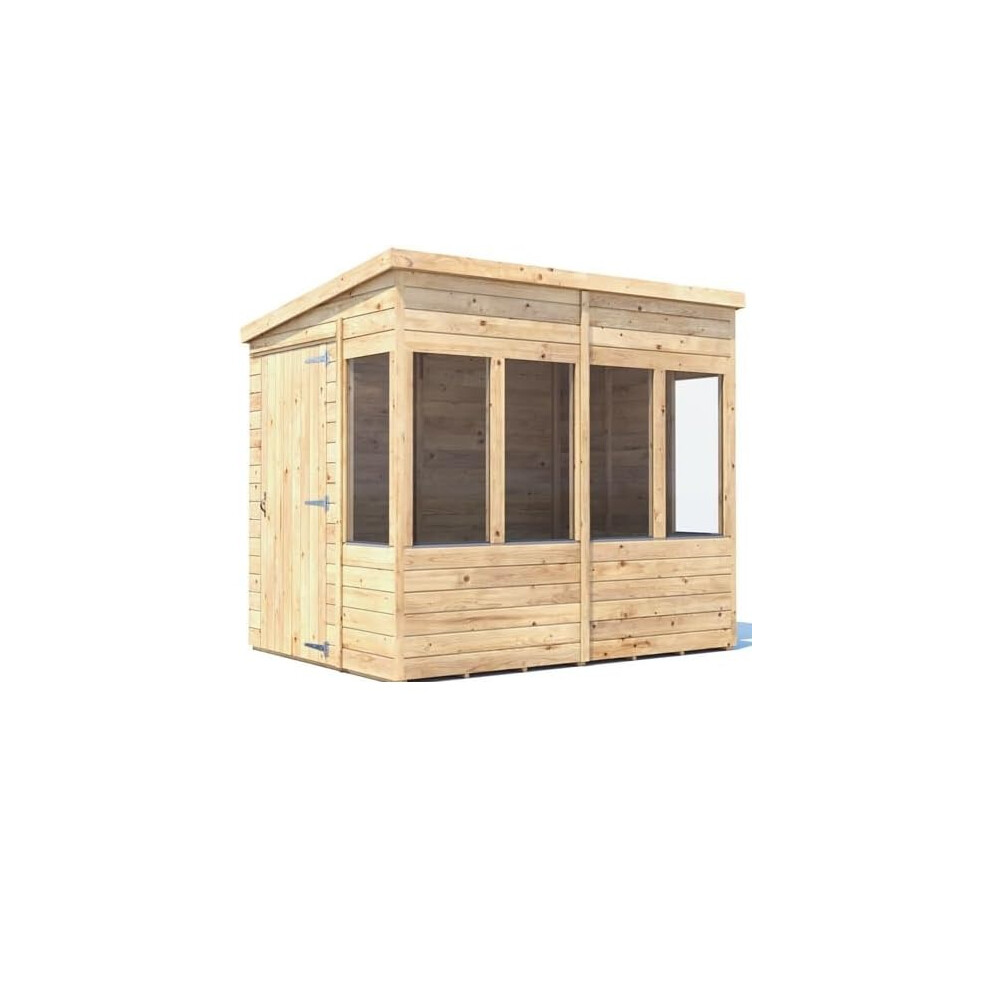 Dunster House Potting Shed Pent Roof W6' x D8' (W1.8m x D2.4m) Overlord Modular