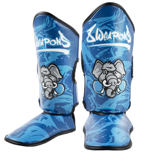 ( Small / Medium) 8 Weapons Kids Jipe Muay Thai Shin Guards