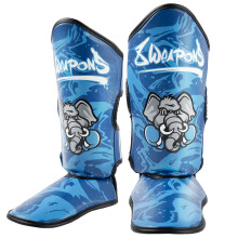 ( Large / X Large) 8 Weapons Kids Jipe Muay Thai Shin Guards