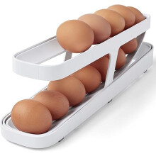 Egg Box, Egg Holder, Fridge Storage, Egg Dispenser for Fridge, Kitchen Accessories for Egg Tray, Egg Storage Containers for Fridge for 12 to 14 Eggs