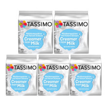 Tassimo Milk Creamer Coffee Pods x16 (Pack of 5, Total 80 Pods)
