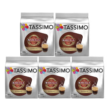 Tassimo Marcilla Espresso Coffee Pods x16 (Pack of 5, Total 80 Pods)