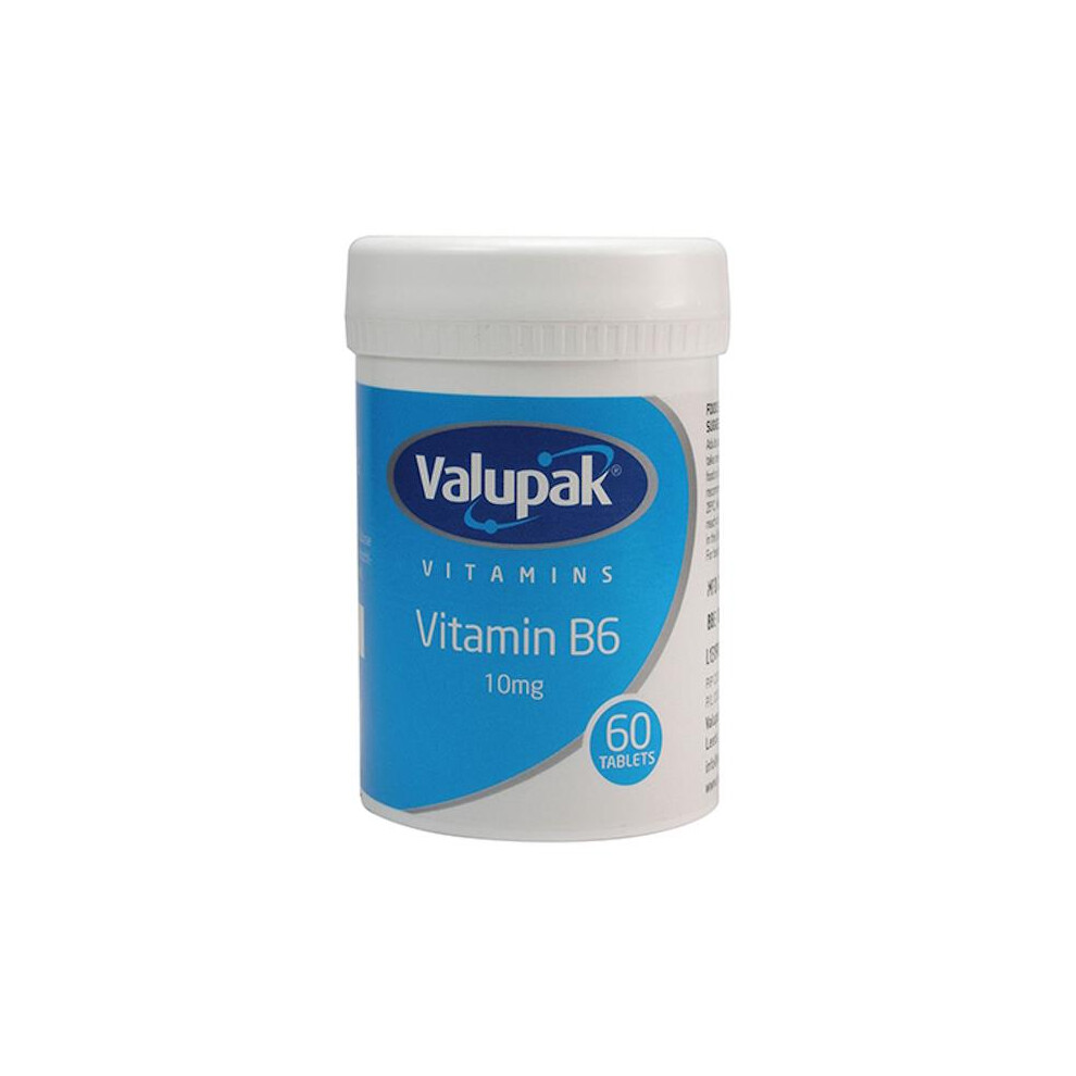 Valupak Vitamins Vitamin B6 10Mg 60 Tablets