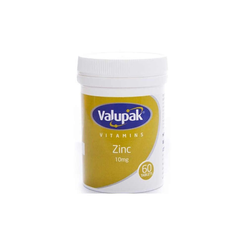 Valupak 3 X Vitamins Zinc 10Mg 60 Tablets