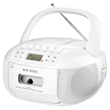 Portable CD Cassette Player FM AM Tape CD Player