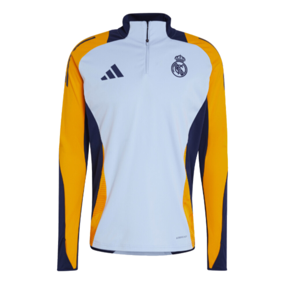 (M) 2024-2025 Real Madrid Training Top (Glow Blue)