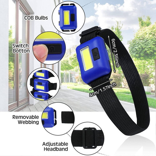 30 Pcs Led Headlight Flashlight for Adults Kids Outdoor Flashlight 1