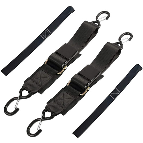 2-Pack Boat Trailer Tie-Down Straps,2in x 4Ft Adjustable with Buckle