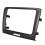 Μαύρο πάνελ ραδιοφώνου 220 X 130 x 210mm 2 Din για το 2009-2014 Superb 1