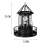 LED Solar Powered Lighthouse, 360 Degree Rotating Courtyard Lights A 3
