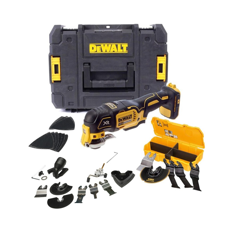 Dewalt DCS355N 18v XR Brushless Oscillating Multi Tool Tstak + 40 Accessory Kit