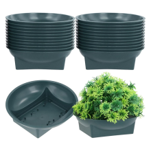 24 Pcs Floral Supplies Green Bowls for Flower Arrangements