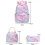 School Backpack Set for Boys & Girls - 3 Pack, Pink 16