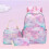 School Backpack Set for Boys & Girls - 3 Pack, Pink 11