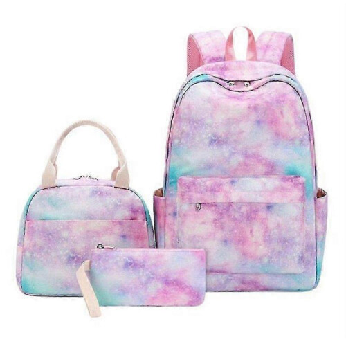 School Backpack Set for Boys & Girls - 3 Pack, Pink