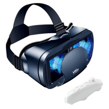 Koko näytön virtuaalitodellisuuslasit 3D VR -setti, jossa peliohjain
