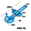 Metal Ruler Shock Synchronizer RC Car Tool,Blue 6