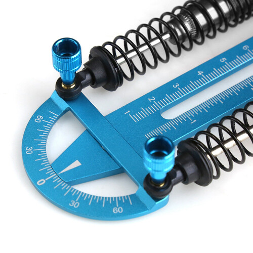 Metal Ruler Shock Synchronizer RC Car Tool,Blue 1