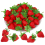 100 PCS Artificial Red Strawberries Fake Plastic Strawberry Decor 1