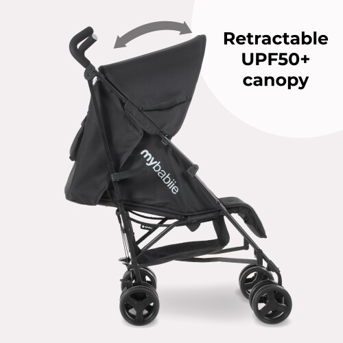 My Babiie My Babiie MB01 Lightweight Stroller - Quilted Black 2