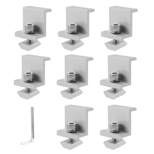 Solar Panel Mounting Brackets,8pcs Aluminum Solar Panel End Clamp