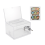 1 Packung Acryl-Spendenbox mit Schloss, transparente Wahlurne 2