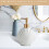Ceramic Soap Dispenser, Lotion Hand- Bottles,420ML,Shell 2