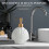 Ceramic Soap Dispenser, Lotion Hand- Bottles,420ML,Shell 4