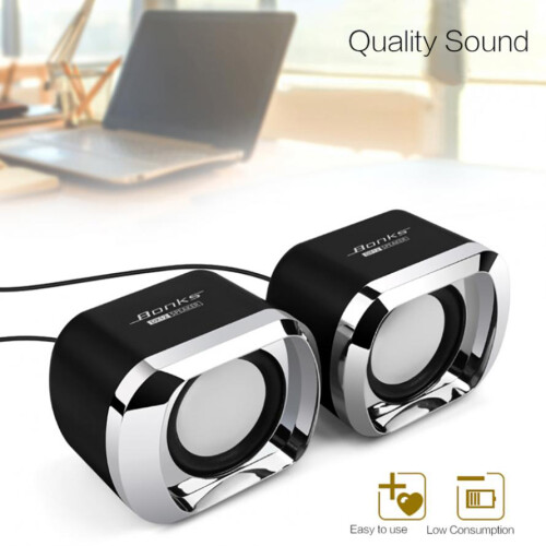 Στερεοφωνικό Subwoofer Υψηλής Ισχύος Ηχείο PC DJ USB για Τηλεόραση Τηλεφώνου 1