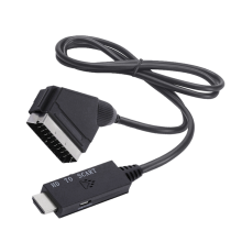 -Compatible to Scart Connection Cable 1M Audio/Video Converter