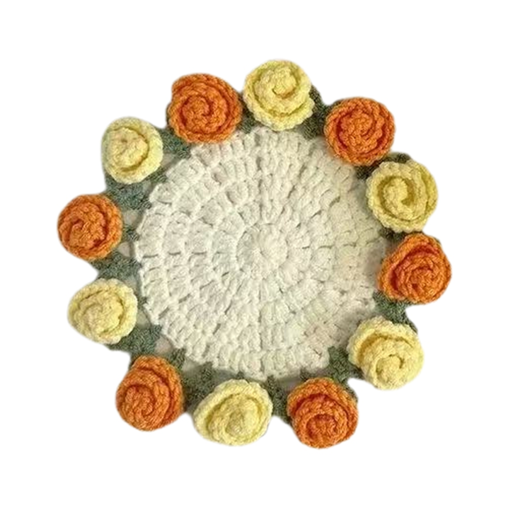 Dessous de verre à fleurs pour tasses à café, sous-verres à thé, sous-verres de bureau, sous-verres C