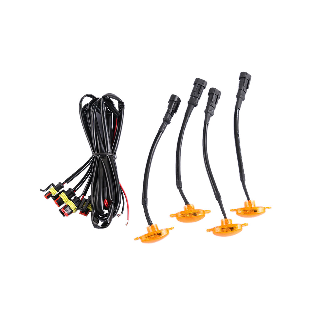[ Plug & Play ] Car Led Front Grille Smoked Running Lamp Amber 4852331059075