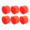 4 Inch Baking Pan Silicone Baking Mold Bakeware Pan Red, Set of 6 2