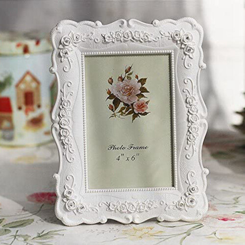 6 Inch Retro White Photo Frame Photo Display Photo Frame Poster on OnBuy