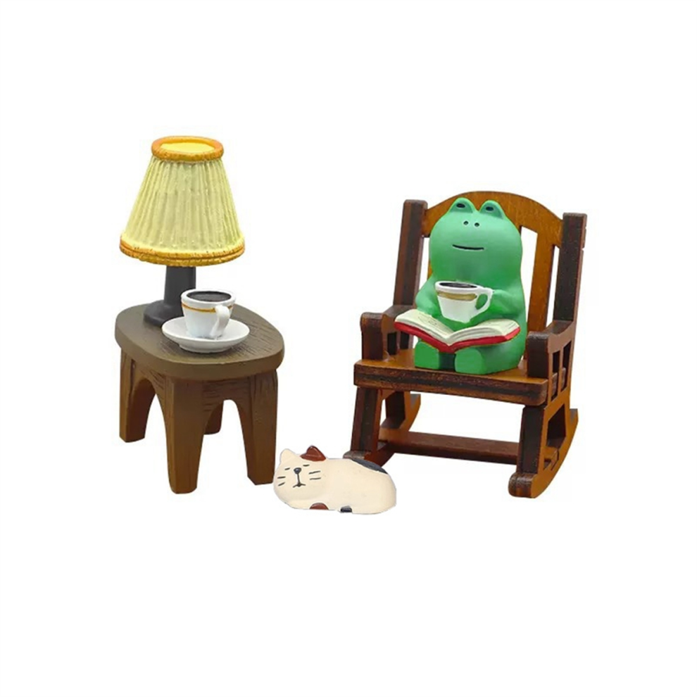 Lampe de table à bascule en forme de grenouille de dessin animé