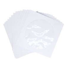 Soporte para sobres de papel para DVD y CD con ventana transparente, paquete de 100